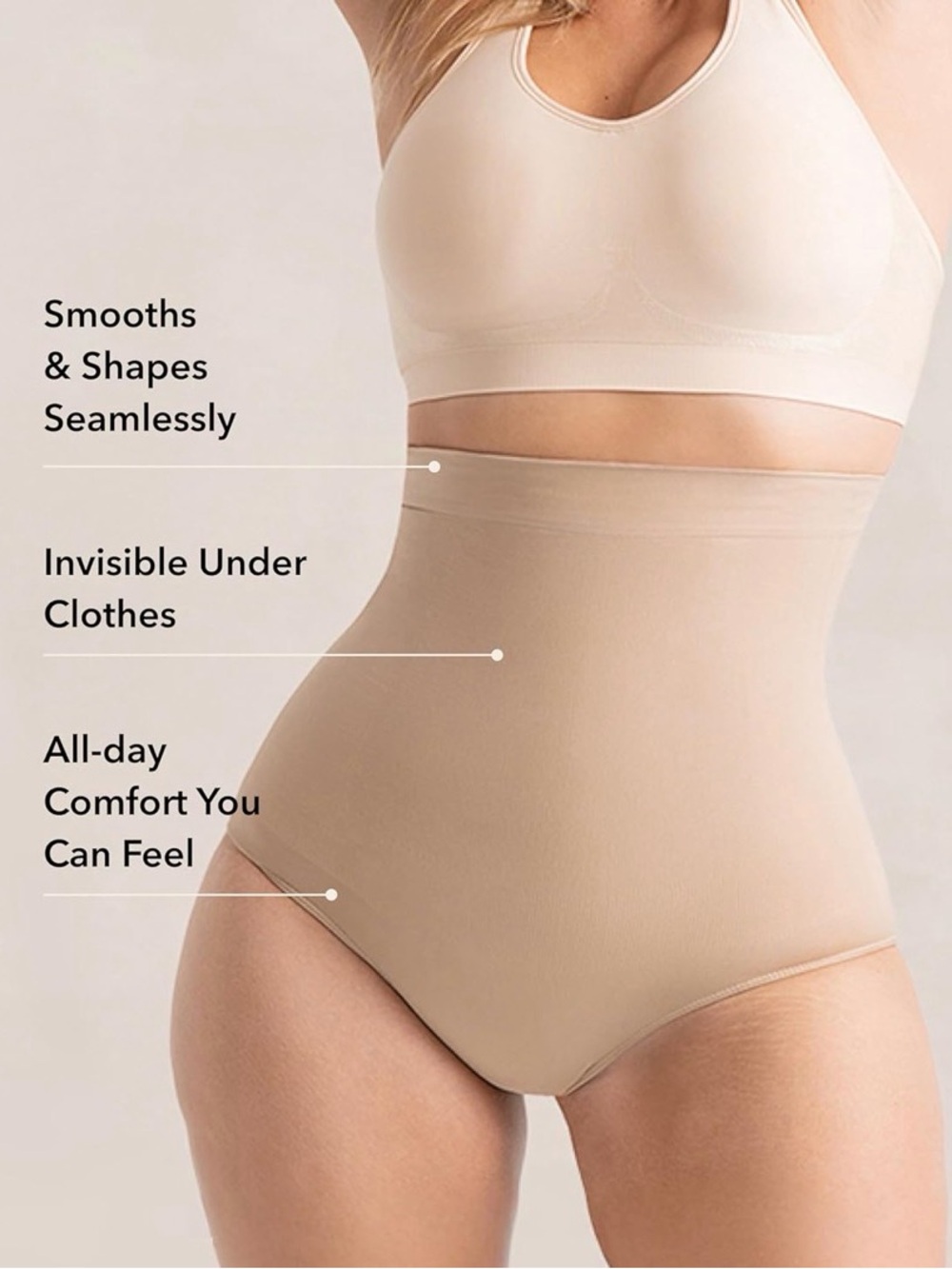 SHAPERMINT Shapewear for Women - Seamless Shapewear Tummy Control Panty